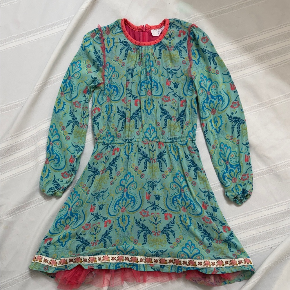 Matilda Jane Green and Pink Casual Kids Dress